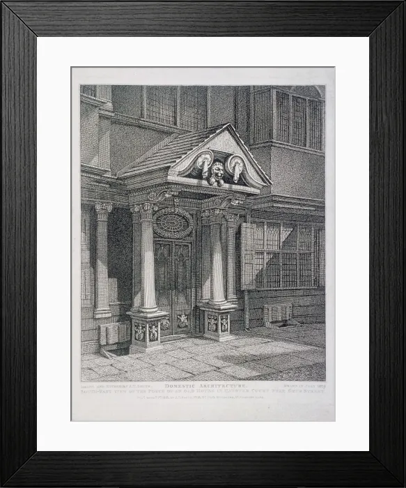 Framed Print : Milton Street, London, 1813. Artist: John Thomas Smith Framed Print : Milton Street, London, 1813. Artist: John Thomas Smith