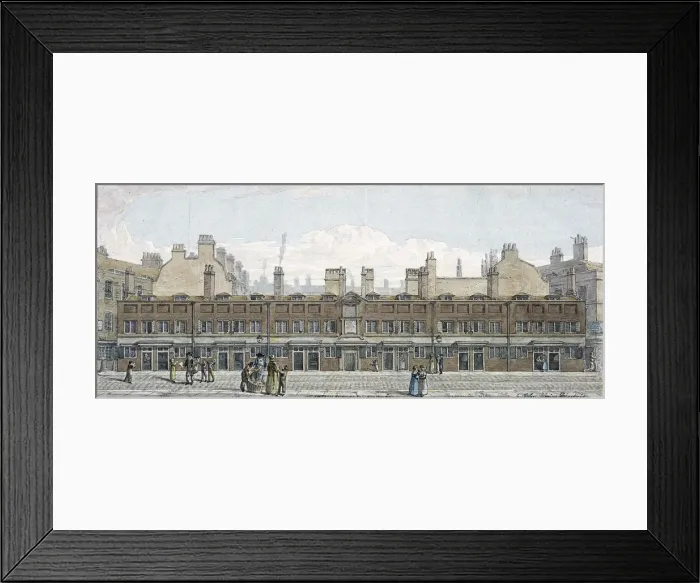 Framed Print : Monkwell Street, London, 1818. Artist: Robert Blemmell Schnebbelie Framed Print : Monkwell Street, London, 1818. Artist: Robert Blemmell Schnebbelie