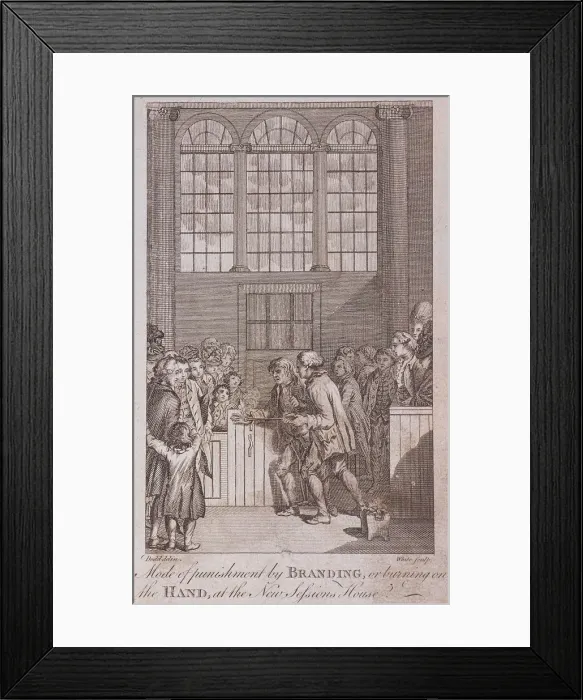 Framed Print : Old Bailey, Sessions House, London, c1770. Artist: T White Framed Print : Old Bailey, Sessions House, London, c1770. Artist: T White