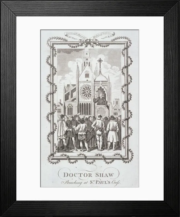 Framed Print : St Pauls Cathedral (old), London, 1776 Framed Print : St Pauls Cathedral (old), London, 1776