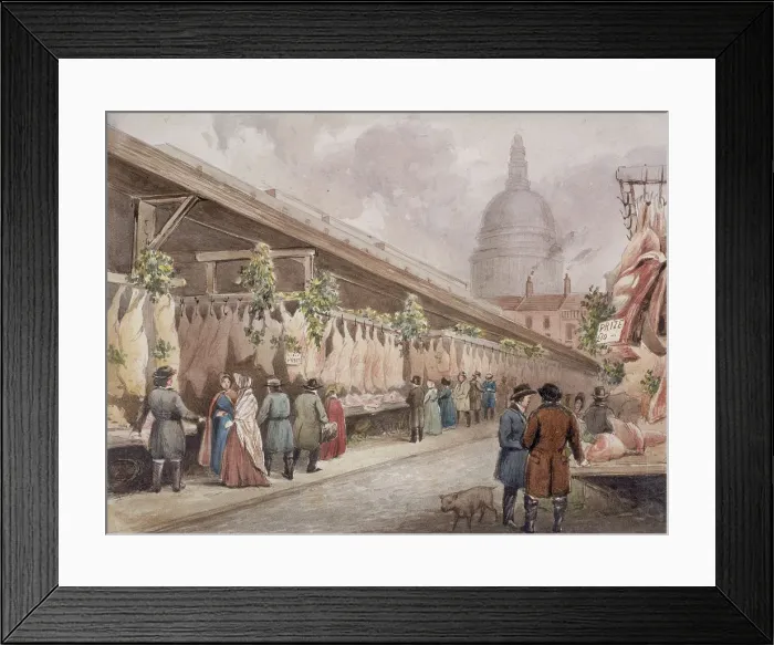 Framed Print : Paternoster Square, London, c1860 Framed Print : Paternoster Square, London, c1860