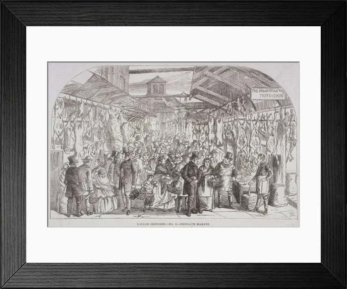 Framed Print : Paternoster Square, London, c1850 Framed Print : Paternoster Square, London, c1850