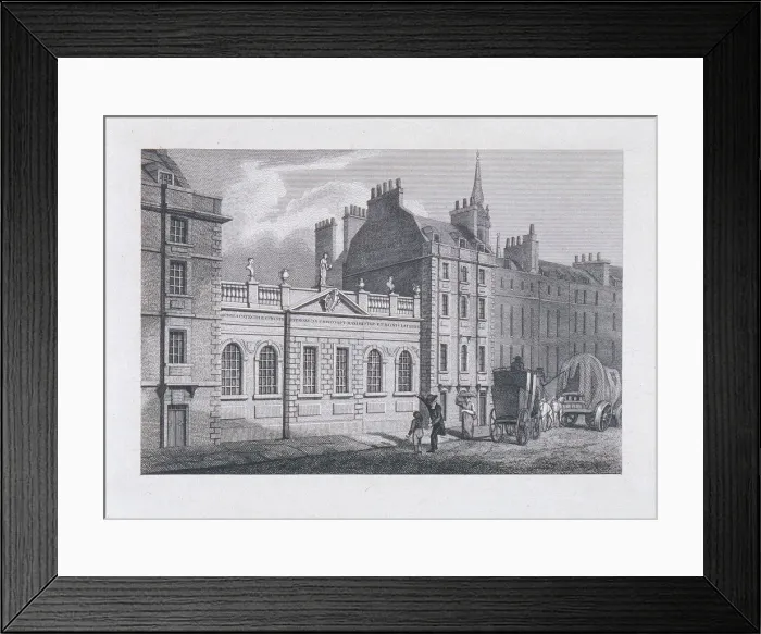 Framed Print : St Pauls School, London, 1814. Artist: Samuel Owen Framed Print : St Pauls School, London, 1814. Artist: Samuel Owen