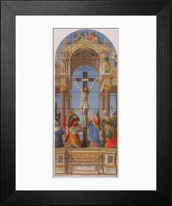 Framed Print : Stained glass window in St Pauls Cathedral, London, 1868 Framed Print : Stained glass window in St Pauls Cathedral, London, 1868