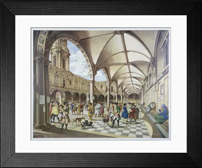 Framed Print : Courtyard of the Royal Exchange, London, 1960 Framed Print : Courtyard of the Royal Exchange, London, 1960