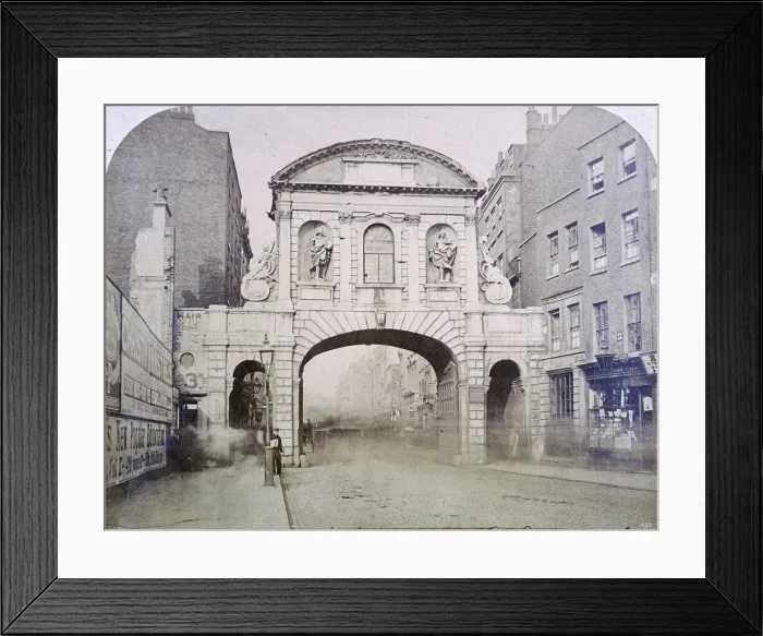 Framed Print : Temple Bar, London, c1865 Framed Print : Temple Bar, London, c1865