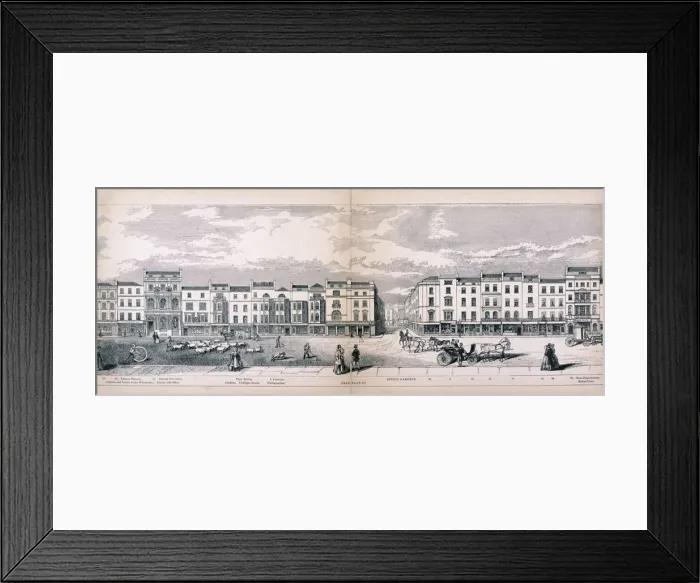 Framed Print : Panorama of London, 1849. Artist: George C Leighton Framed Print : Panorama of London, 1849. Artist: George C Leighton