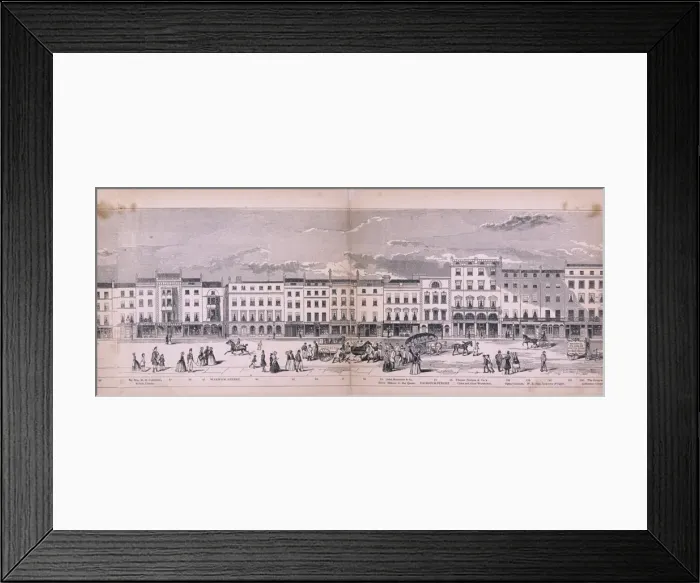 Framed Print : Panorama of London, 1849. Artist: George C Leighton Framed Print : Panorama of London, 1849. Artist: George C Leighton