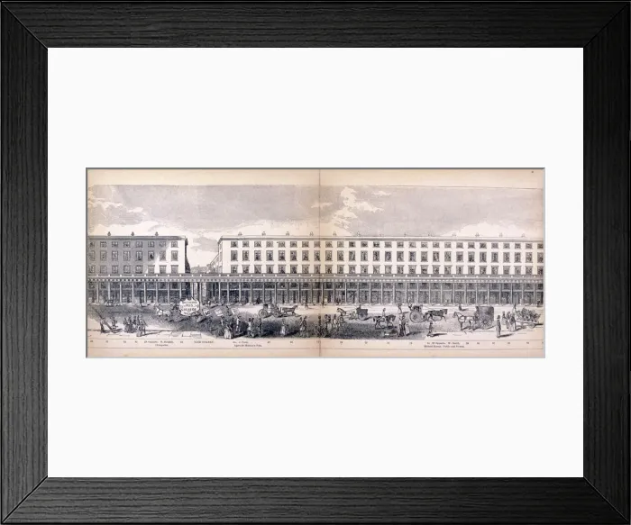 Framed Print : Panorama of London, 1849. Artist: George C Leighton Framed Print : Panorama of London, 1849. Artist: George C Leighton