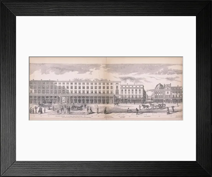 Framed Print : Panorama of London, 1849. Artist: George C Leighton Framed Print : Panorama of London, 1849. Artist: George C Leighton