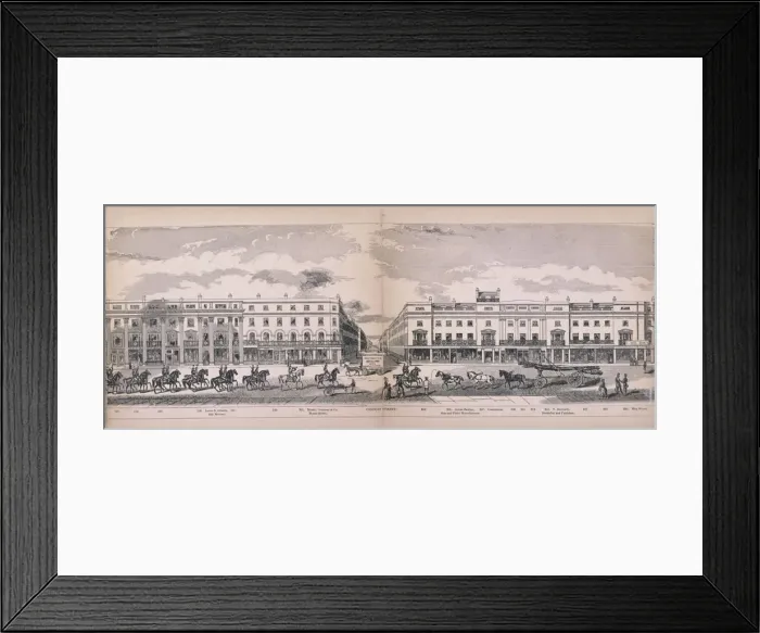 Framed Print : Panorama of London, 1849. Artist: George C Leighton Framed Print : Panorama of London, 1849. Artist: George C Leighton