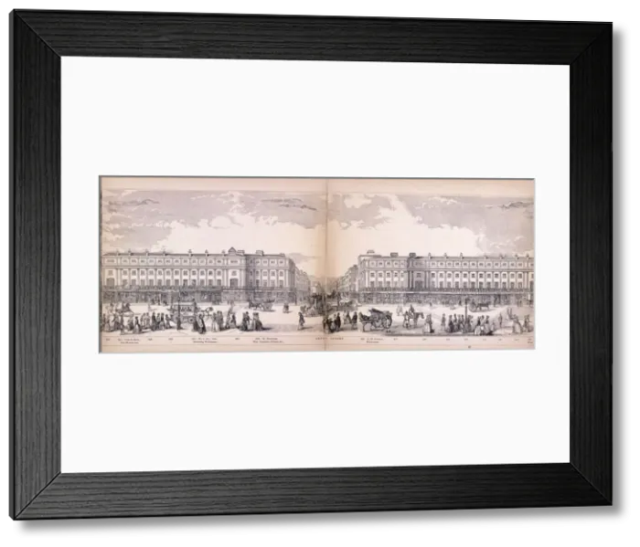 Framed Print : Panorama of London, 1849. Artist: George C Leighton Framed Print : Panorama of London, 1849. Artist: George C Leighton