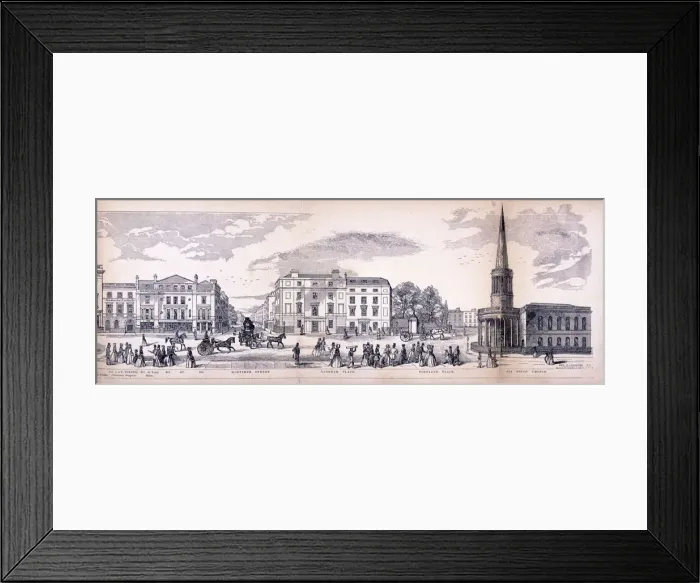 Framed Print : Panorama of London, 1849. Artist: George C Leighton Framed Print : Panorama of London, 1849. Artist: George C Leighton