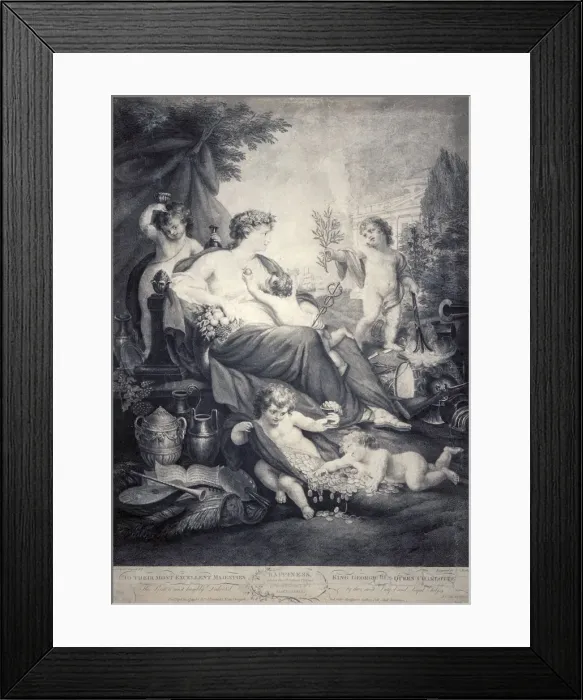 Framed Print : Happiness, 1799. Artist: Thomas Burke Framed Print : Happiness, 1799. Artist: Thomas Burke