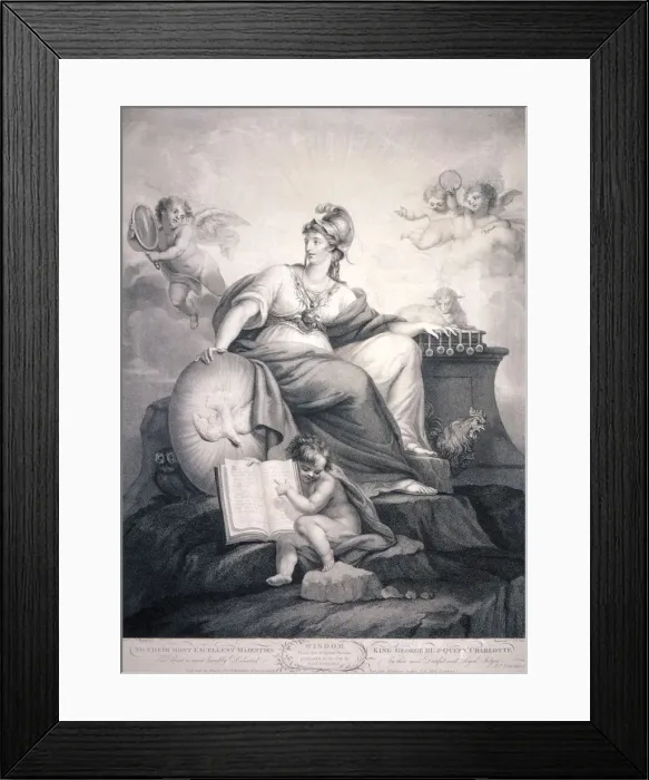 Framed Print : Wisdom, 1799. Artist: JP Simon Framed Print : Wisdom, 1799. Artist: JP Simon