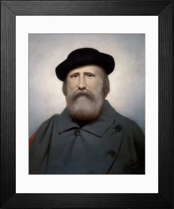 Framed Print : General Garibaldi, 1864. Artist: Felice Barucco Framed Print : General Garibaldi, 1864. Artist: Felice Barucco