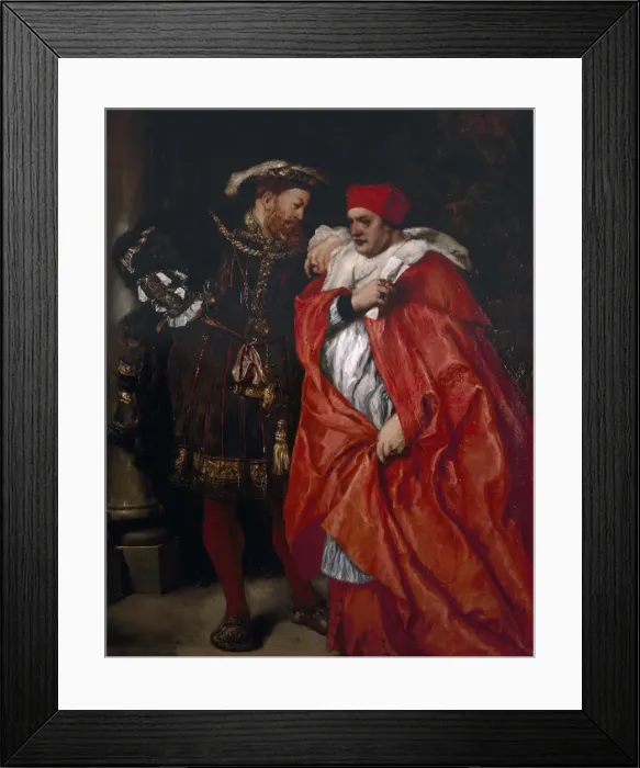 Framed Print : Ego et Rex Meus, 1888; King Henry VIII and Cardinal Wolsey. Artist: Sir John Gilbert Framed Print : Ego et Rex Meus, 1888; King Henry VIII and Cardinal Wolsey. Artist: Sir John Gilbert