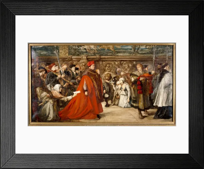 Framed Print : Cardinal Wolsey, Chancellor of England, on his Progress to Westminster Hall, 1887 Framed Print : Cardinal Wolsey, Chancellor of England, on his Progress to Westminster Hall, 1887