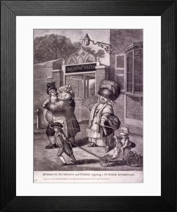 Framed Print : Bagnigge Wells, St Pancras, London, c1780 Framed Print : Bagnigge Wells, St Pancras, London, c1780