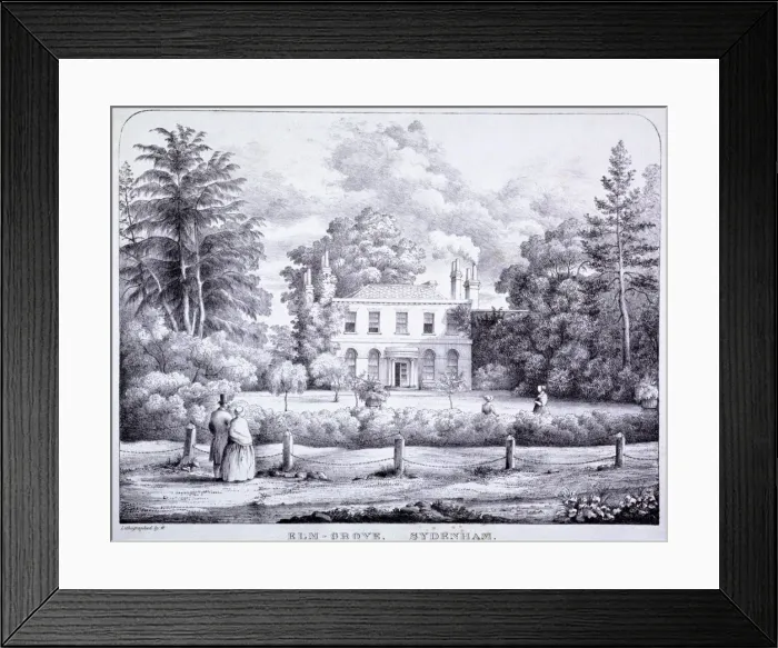 Framed Print : Elm Grove, Lewisham, London, c1840 Framed Print : Elm Grove, Lewisham, London, c1840