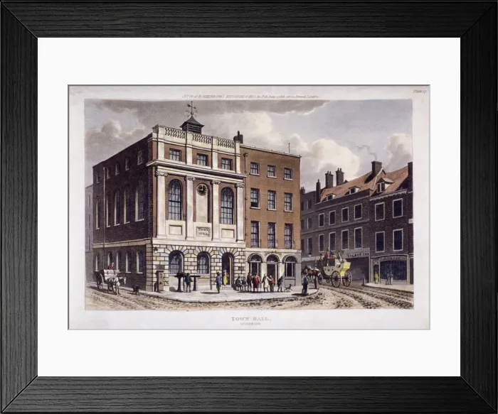 Framed Print : Borough High Street, Southwark, London, 1815 Framed Print : Borough High Street, Southwark, London, 1815