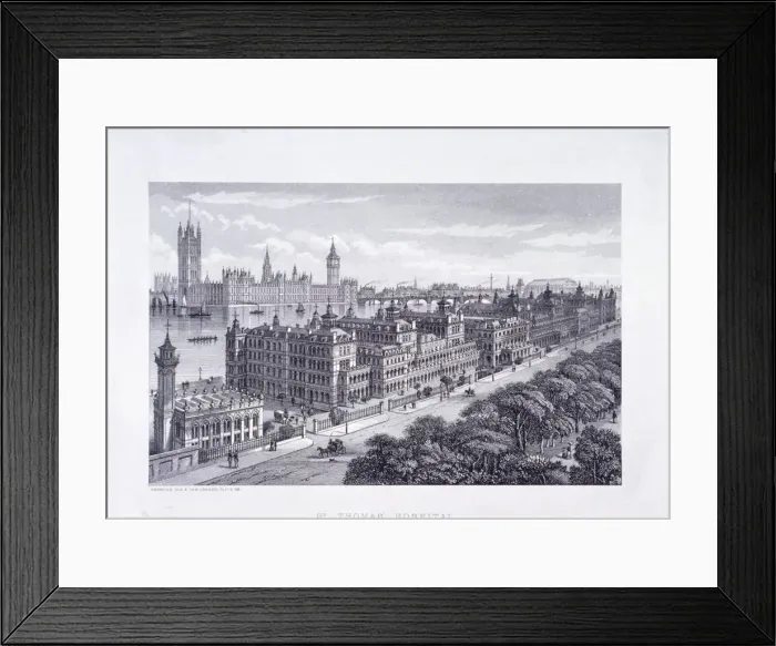 Framed Print : Blackfriars Bridge, London, 1869. Artist: Stereoscopic Company Framed Print : Blackfriars Bridge, London, 1869. Artist: Stereoscopic Company