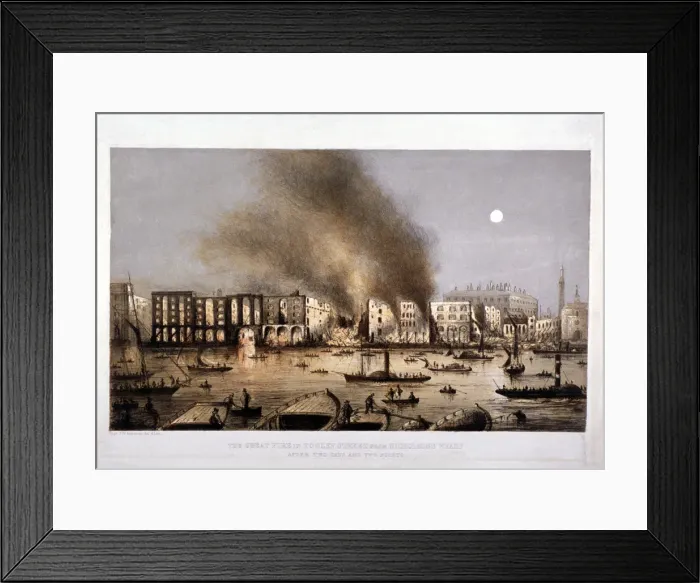Framed Print : Tooley Street, Bermondsey, London, 1861. Artist: JW Anderson Framed Print : Tooley Street, Bermondsey, London, 1861. Artist: JW Anderson