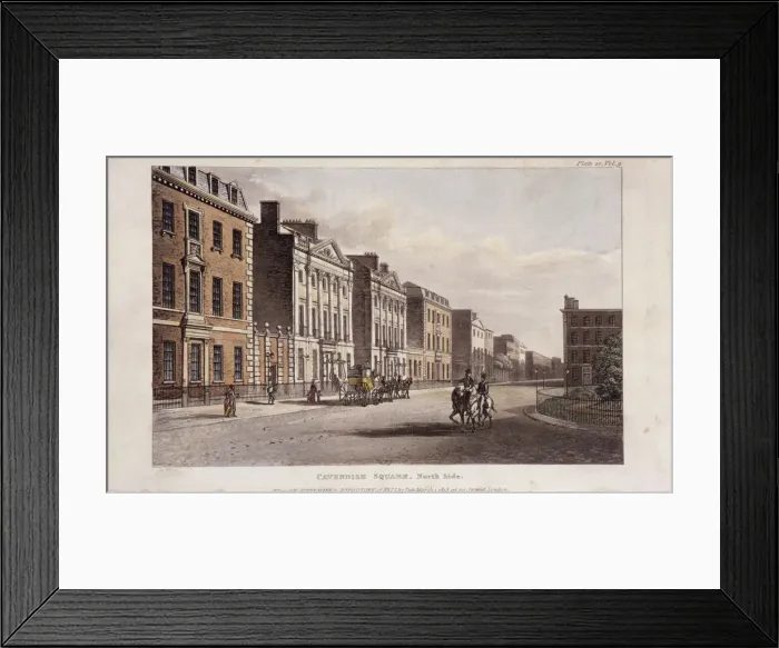 Framed Print : Cavendish Square, St Marylebone, London, 1813 Framed Print : Cavendish Square, St Marylebone, London, 1813
