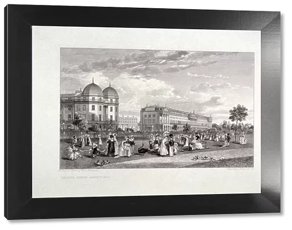 Hanover Terrace, Regents Park, London, 1827. Artist: William Harvey