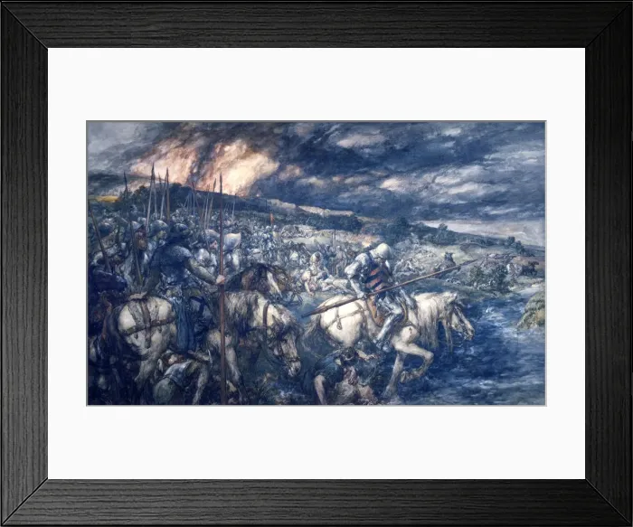 Framed Print : War: after the Battle, 1888. Artist: Sir John Gilbert