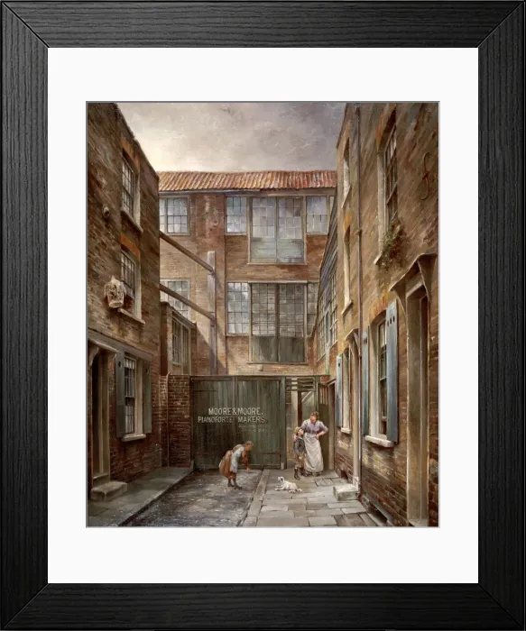 Framed Print : Newnhams Place, Bishopsgate, 1890-1891. Artist: Walter Riddle Framed Print : Newnhams Place, Bishopsgate, 1890-1891. Artist: Walter Riddle