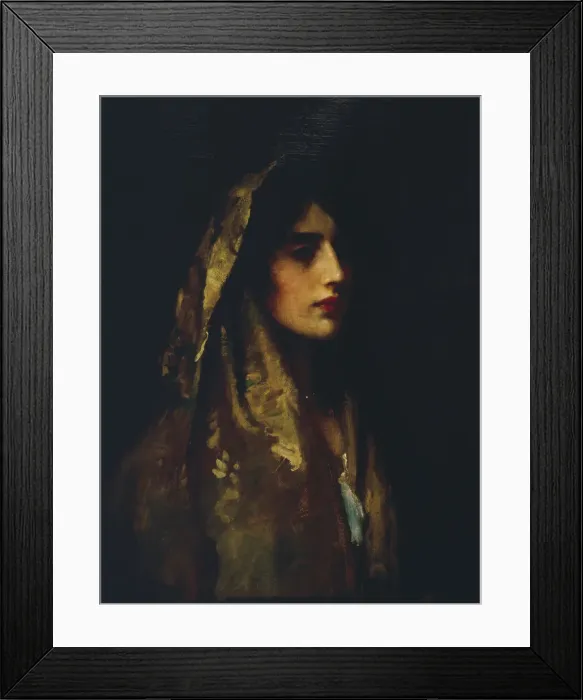 Framed Print : Naomi, 1914. Artist: Sir Luke Fildes Framed Print : Naomi, 1914. Artist: Sir Luke Fildes