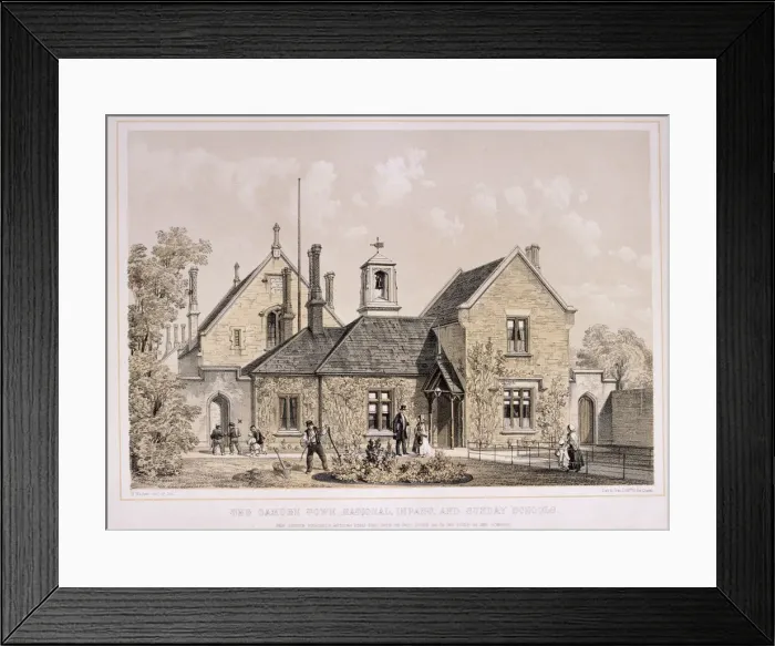 Framed Print : Camden Town Sunday School, London, c1870. Artist: E Walker Framed Print : Camden Town Sunday School, London, c1870. Artist: E Walker