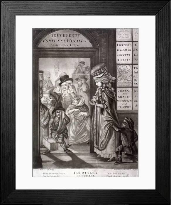 Framed Print : The Lottery Contrast, 1760 Framed Print : The Lottery Contrast, 1760