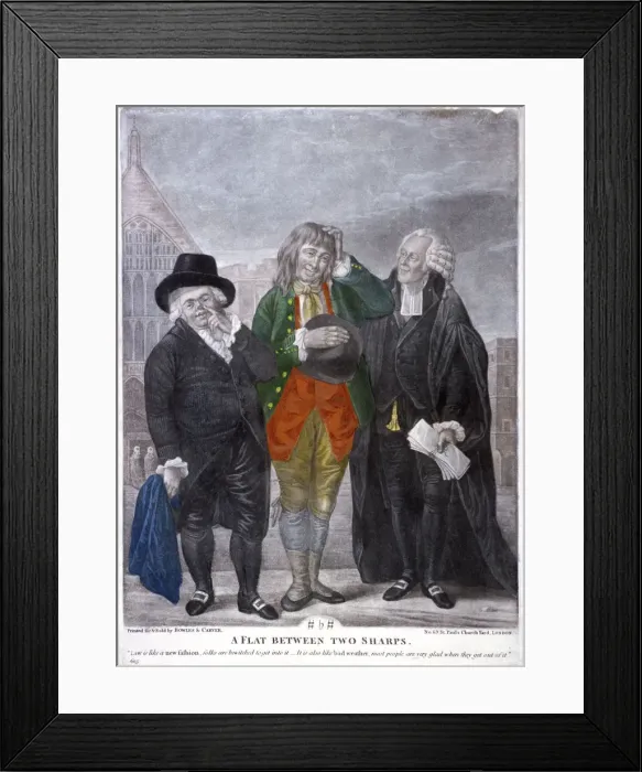 Framed Print : Predatory lawyers, 1770 Framed Print : Predatory lawyers, 1770