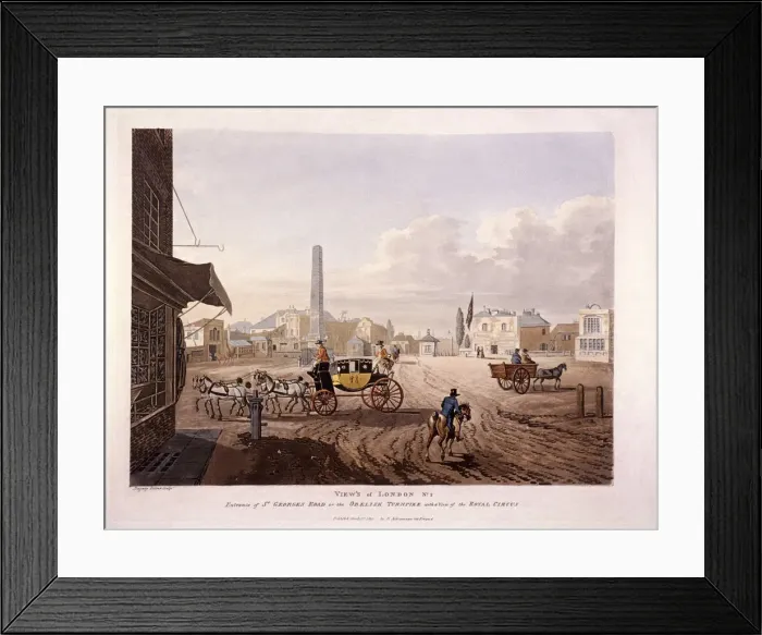 Framed Print : St Georges Fields, Southwark, 1813. Artist: Dagaty Framed Print : St Georges Fields, Southwark, 1813. Artist: Dagaty
