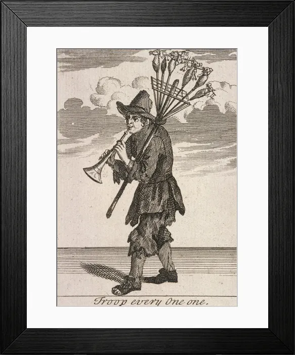 Framed Print : Troop every One One, Cries of London, (c1688?) Framed Print : Troop every One One, Cries of London, (c1688?)