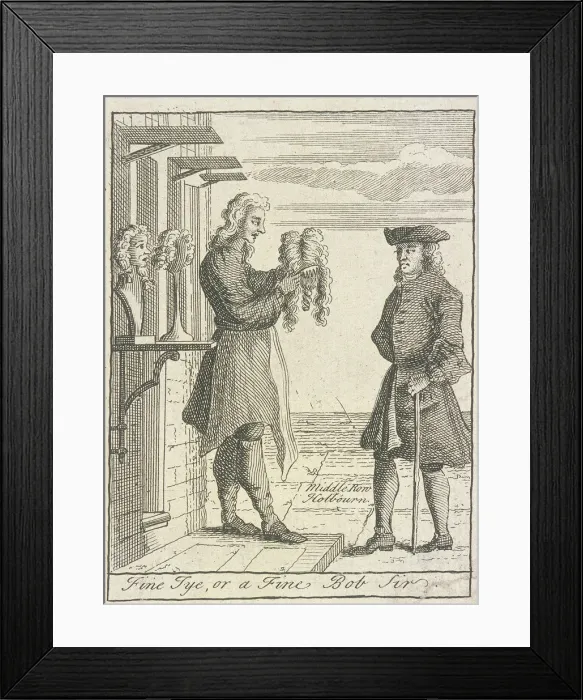 Framed Print : Fine Tye, or a Fine Bob Sir, Cries of London, (c1688?) Framed Print : Fine Tye, or a Fine Bob Sir, Cries of London, (c1688?)