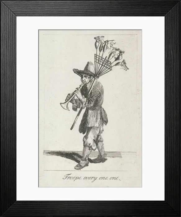 Framed Print : Troope every one one, Cries of London, (c1688?) Framed Print : Troope every one one, Cries of London, (c1688?)