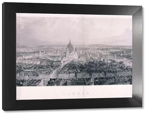 Panoramic view of London, 1846. Artist: James Tibbitts Willmore
