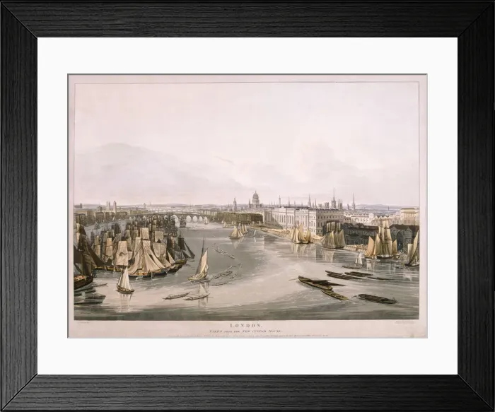 Framed Print : View of London, 1816. Artist: Robert Havell Framed Print : View of London, 1816. Artist: Robert Havell