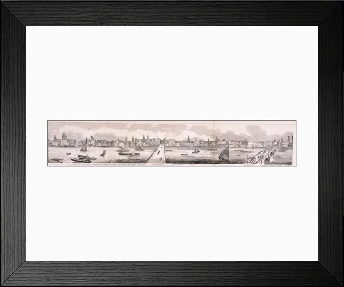 Framed Print : View of London, 1851 Framed Print : View of London, 1851