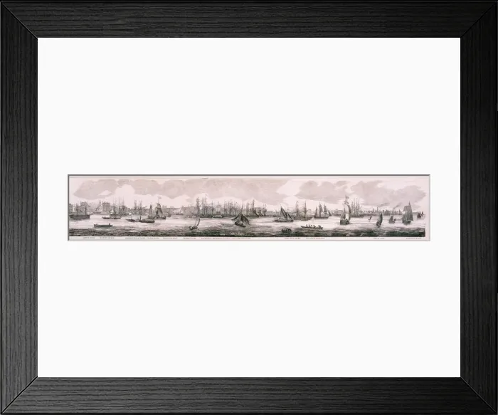Framed Print : View of London, 1851 Framed Print : View of London, 1851