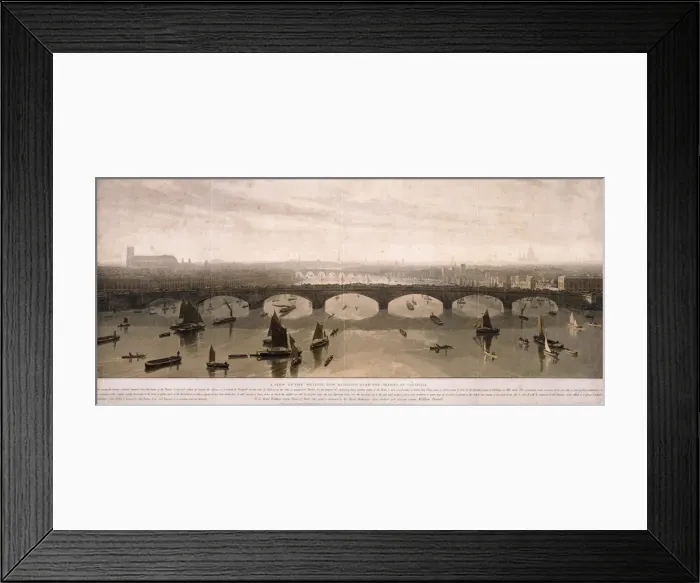 Framed Print : View of London from the South, 1810. Artist: William Daniell Framed Print : View of London from the South, 1810. Artist: William Daniell