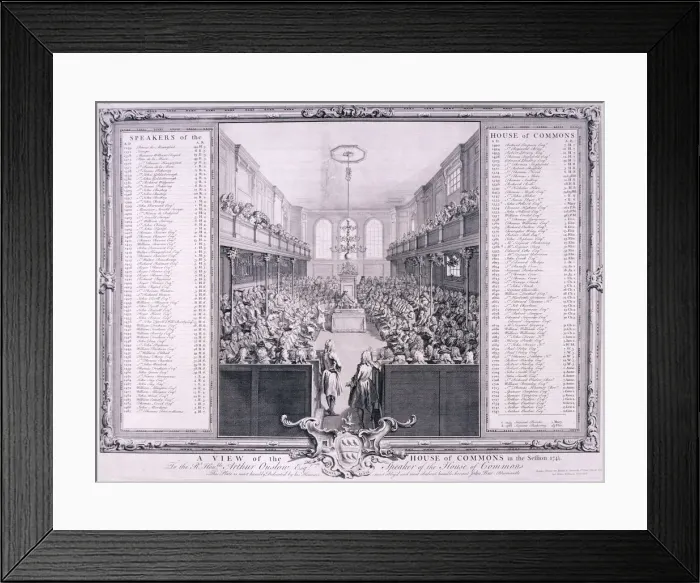 Framed Print : House of Commons, Palace of Westminster, London, 1785 Framed Print : House of Commons, Palace of Westminster, London, 1785