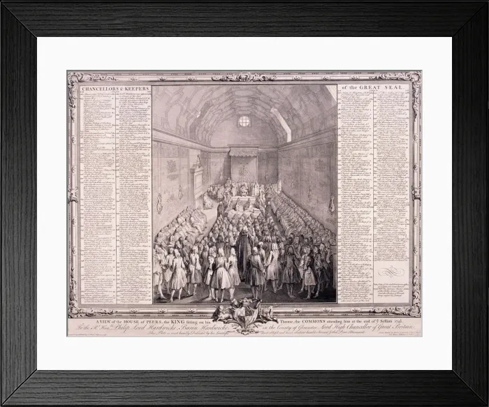 Framed Print : House of Lords, Palace of Westminster, London. Artist: John Pine Framed Print : House of Lords, Palace of Westminster, London. Artist: John Pine