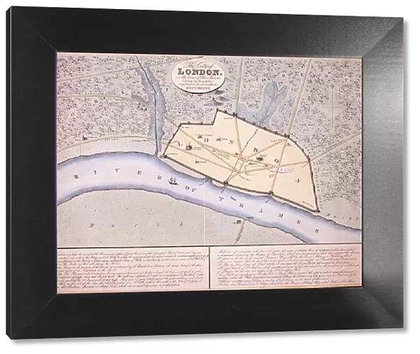 Map of London, c1000