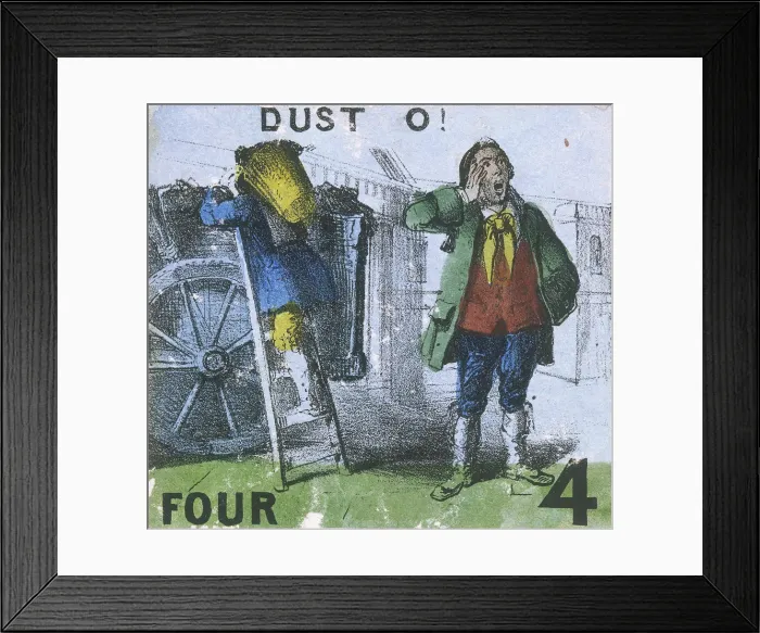 Framed Print : Dust O!, Cries of London, c1840. Artist: TH Jones Framed Print : Dust O!, Cries of London, c1840. Artist: TH Jones
