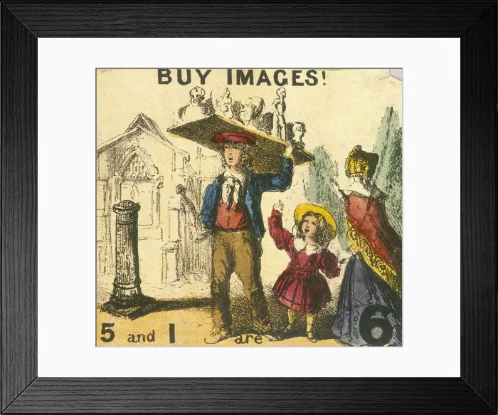 Framed Print : Buy Images!, Cries of London, c1840. Artist: TH Jones Framed Print : Buy Images!, Cries of London, c1840. Artist: TH Jones