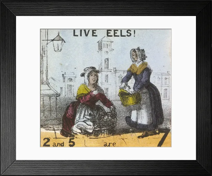 Framed Print : Live Eels!, Cries of London, c1840. Artist: TH Jones Framed Print : Live Eels!, Cries of London, c1840. Artist: TH Jones